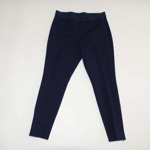 Talbots Women's Ponte Pull On Ankle Leggings Size 10 Petite Navy Blue Pants 10P